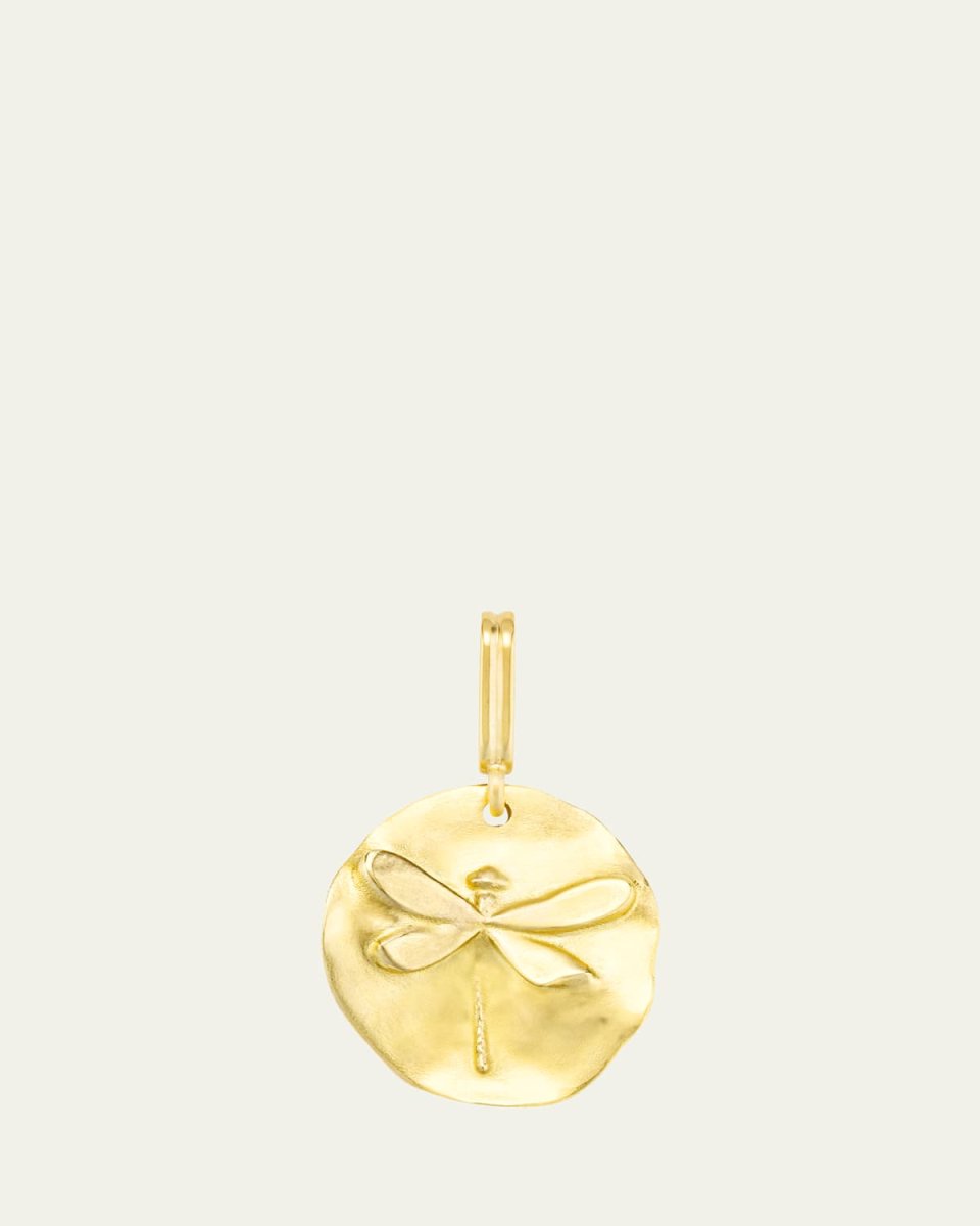 18K Yellow Gold Dragonfly Charm